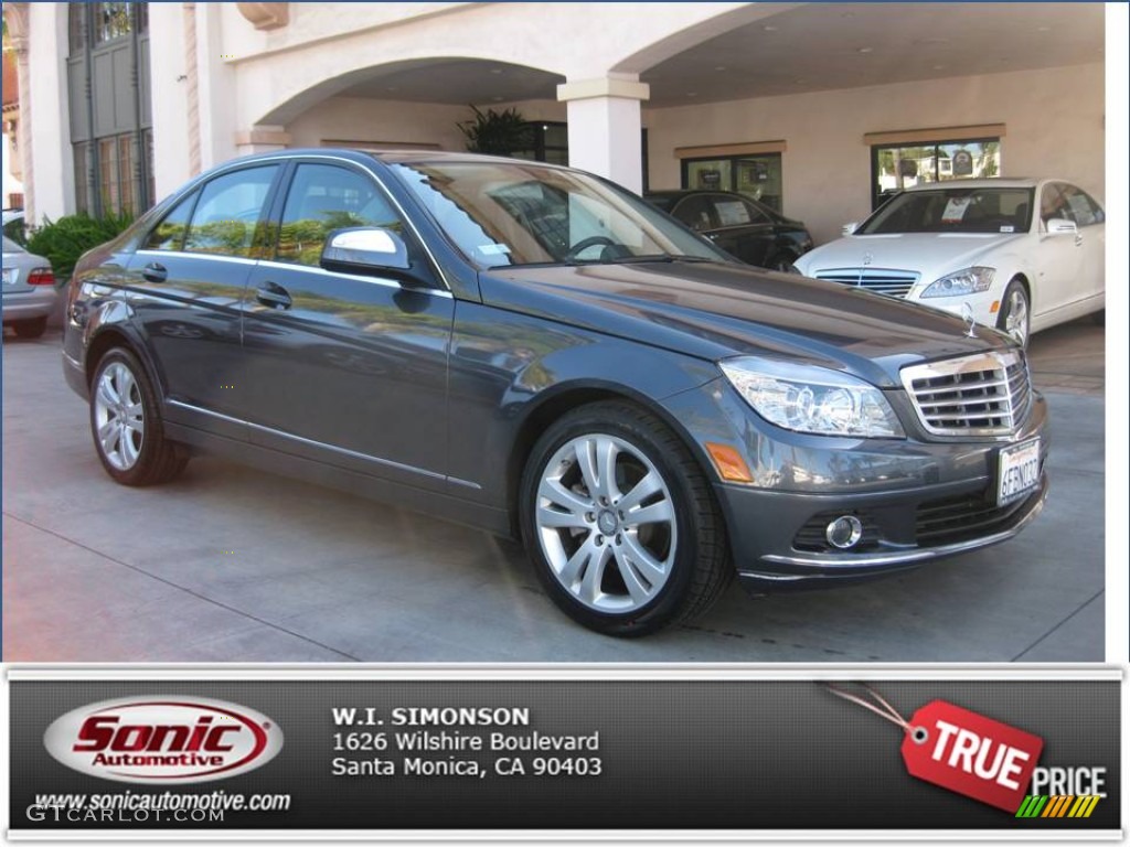 2008 C 300 Luxury - Steel Grey Metallic / Grey/Black photo #1