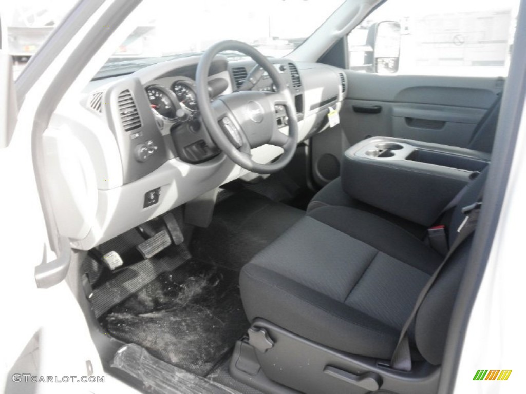 Dark Titanium Interior 2013 GMC Sierra 2500HD Regular Cab Chassis Photo #77116327