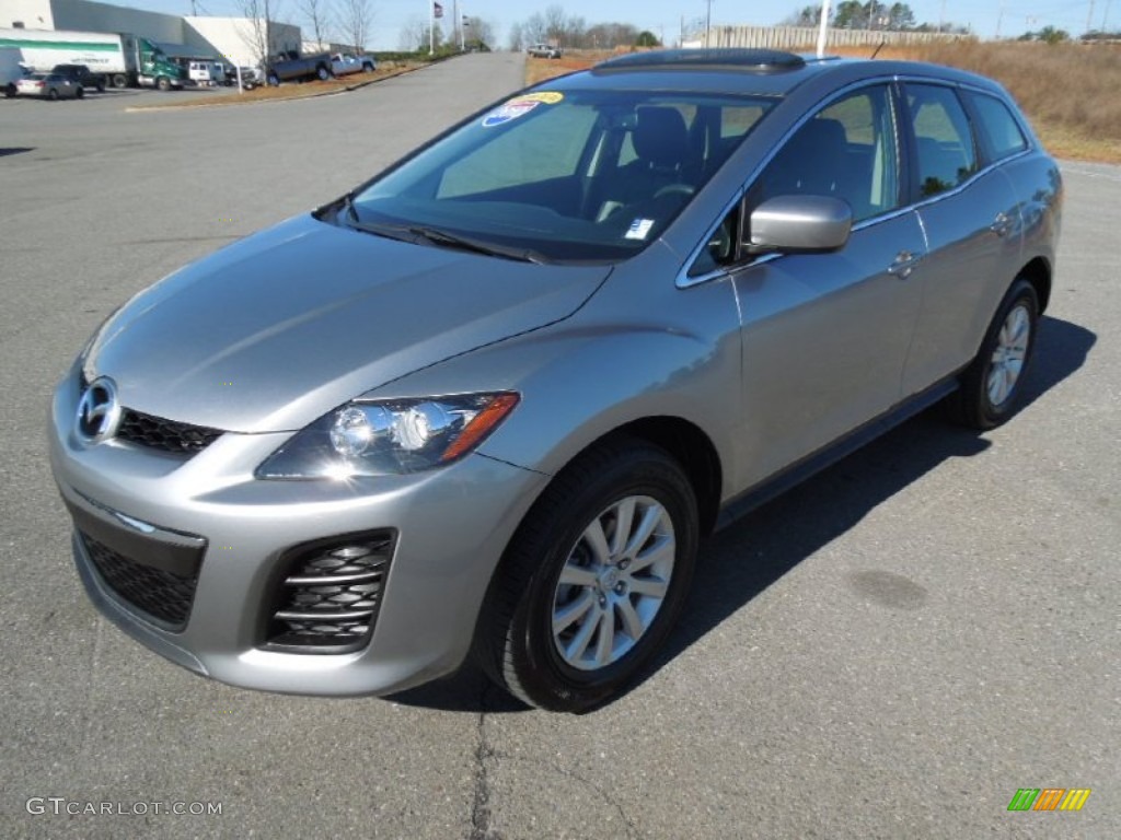 2010 CX-7 i Sport - Liquid Silver Metallic / Black photo #1