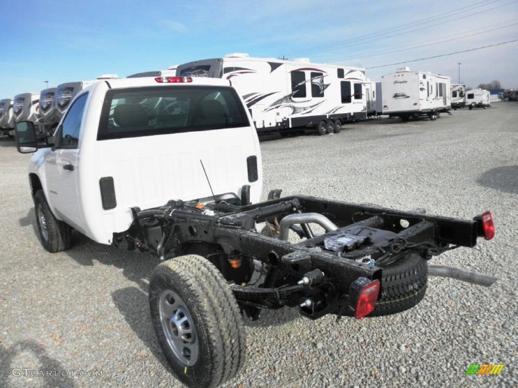 Summit White 2013 GMC Sierra 2500HD Regular Cab Chassis Exterior Photo #77116407
