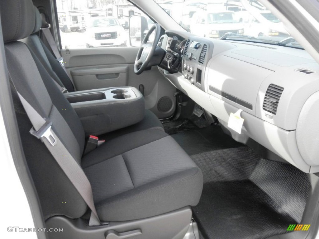 Dark Titanium Interior 2013 GMC Sierra 2500HD Regular Cab Chassis Photo #77116443