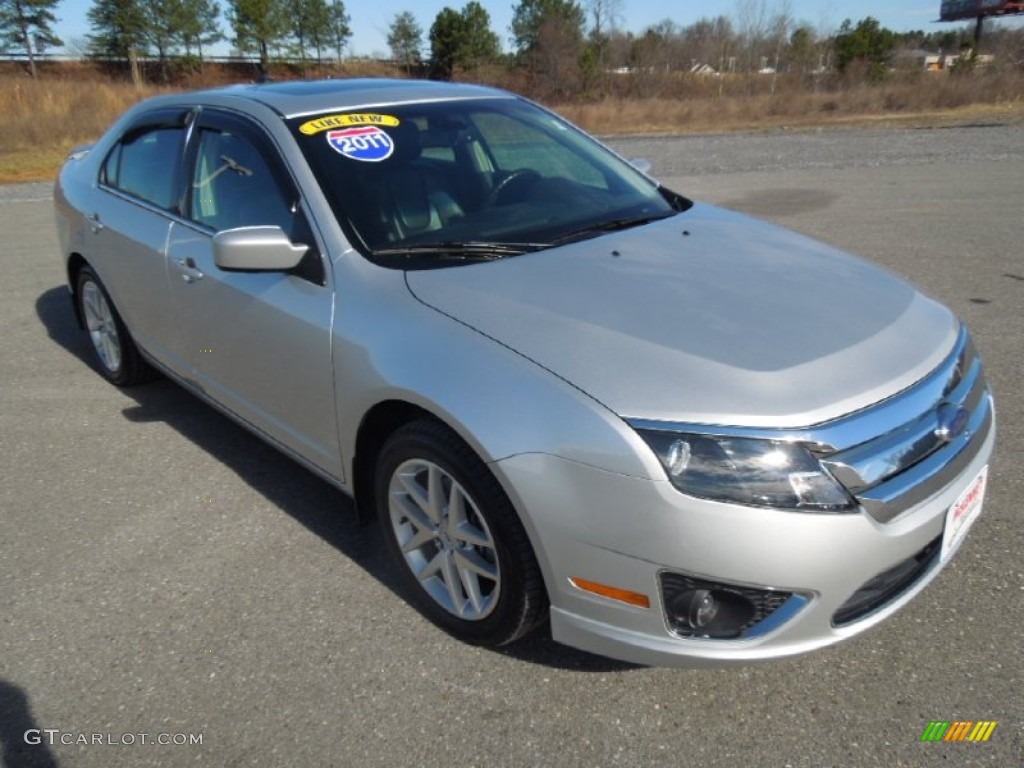 2011 Fusion SEL V6 - Ingot Silver Metallic / Charcoal Black photo #2