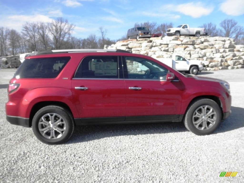 2013 Acadia SLT AWD - Crystal Red Tintcoat / Dark Cashmere photo #1