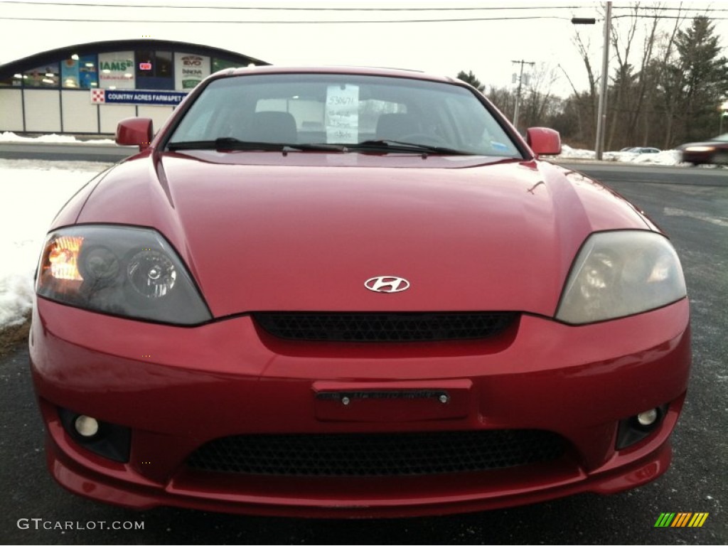 2005 Tiburon GT - Electric Red / Black photo #3