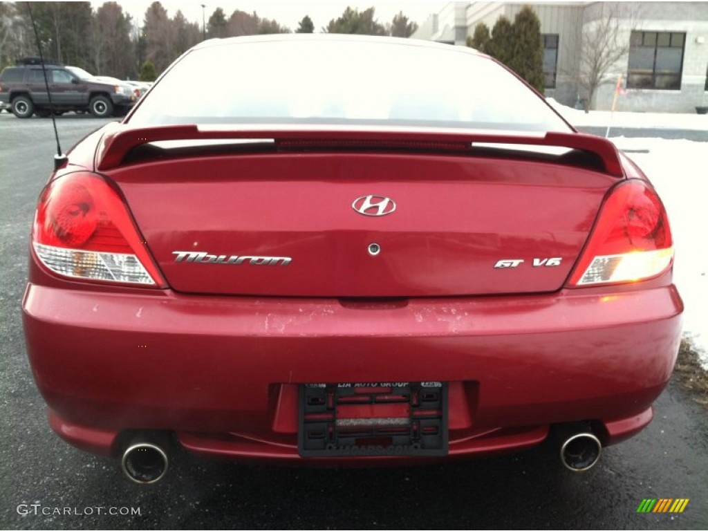 2005 Tiburon GT - Electric Red / Black photo #6