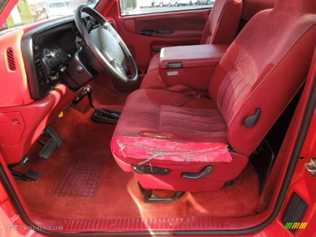 1995 Ram 2500 SLT Regular Cab 4x4 - Poppy Red / Red photo #9