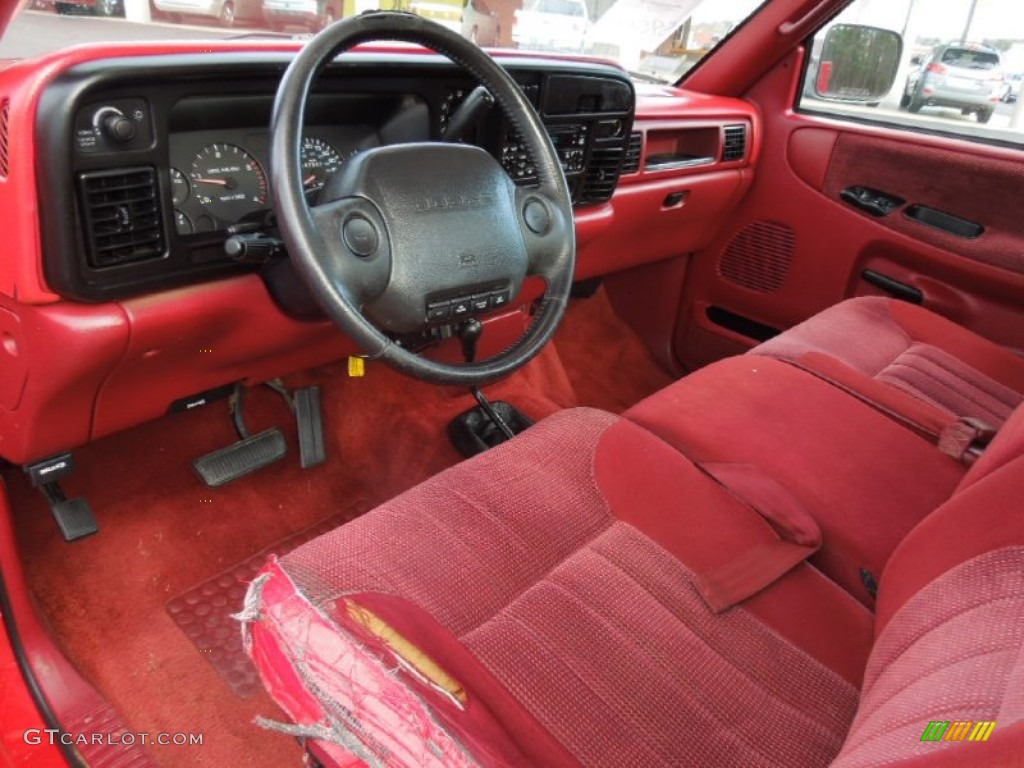 Red Interior 1995 Dodge Ram 2500 Slt Regular Cab 4x4 Photo