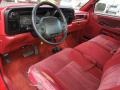 1995 Dodge Ram 2500 Red Interior Prime Interior Photo