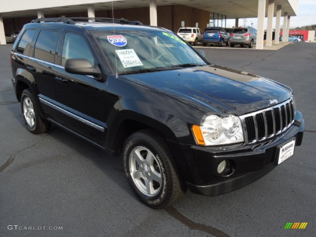 2006 Grand Cherokee Limited 4x4 - Black / Medium Slate Gray photo #1