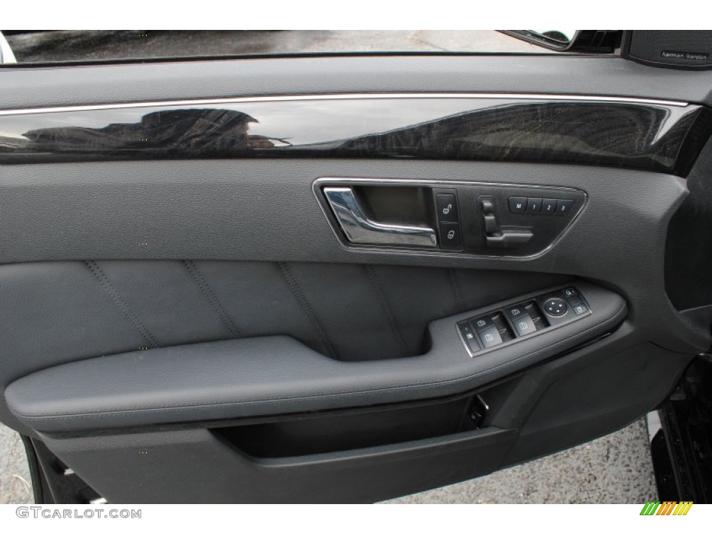 2011 Mercedes-Benz E 350 4Matic Sedan Black Door Panel Photo #77118751