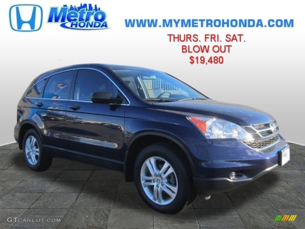 2010 CR-V EX AWD - Royal Blue Pearl / Black photo #1