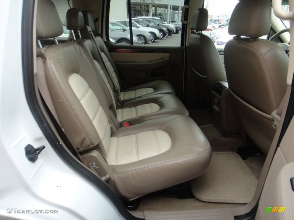 2003 Explorer Eddie Bauer 4x4 - Oxford White / Medium Parchment Beige photo #9