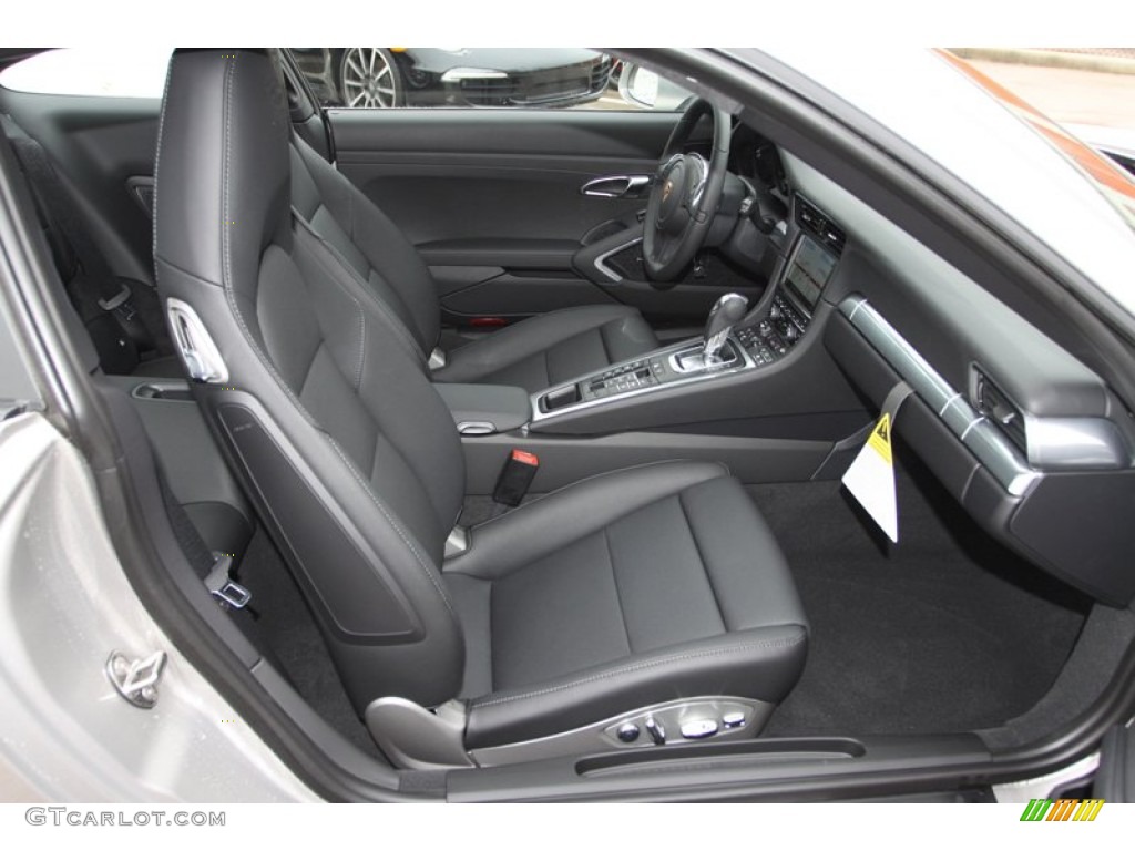 Black Interior 2013 Porsche 911 Carrera 4S Coupe Photo #77119950