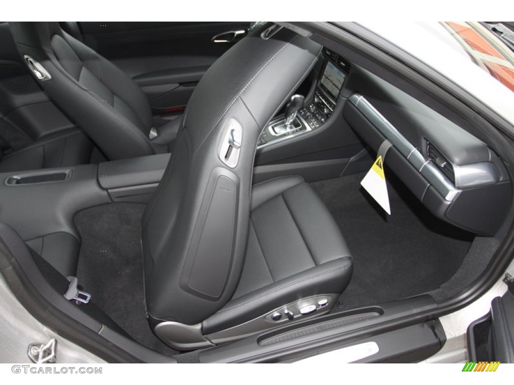 Black Interior 2013 Porsche 911 Carrera 4S Coupe Photo #77119976