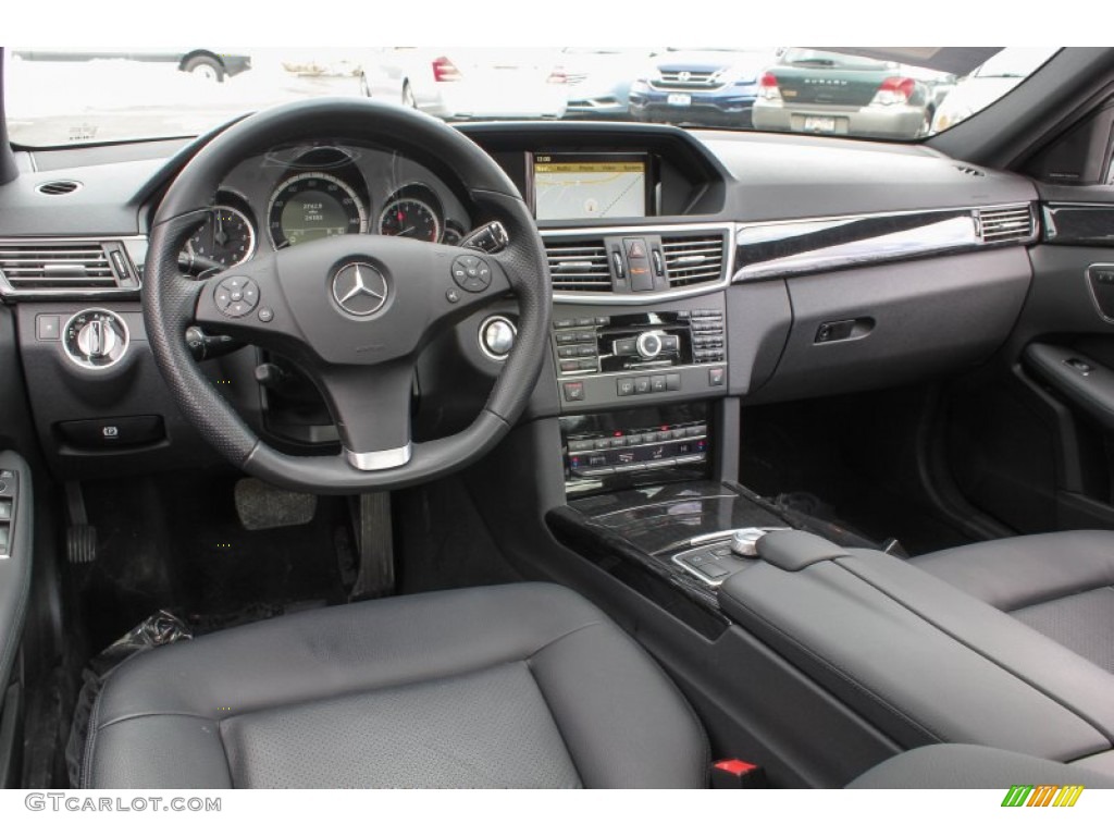 Black Interior 2011 Mercedes-Benz E 350 4Matic Sedan Photo #77120441
