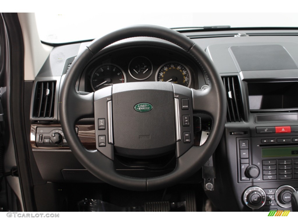 2012 Land Rover LR2 3.2 Ebony Steering Wheel Photo #77121587
