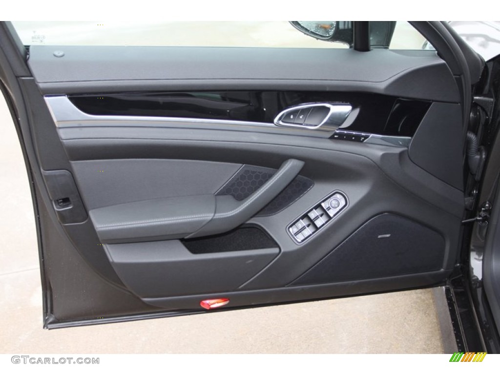 2013 Porsche Panamera V6 Black Door Panel Photo #77121931