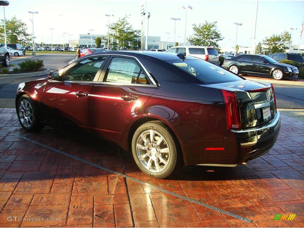 2009 CTS 4 AWD Sedan - Black Cherry / Ebony photo #4