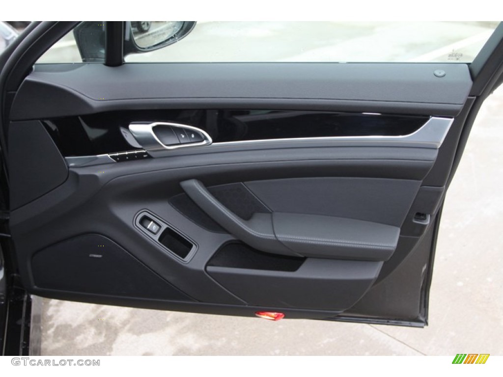 2013 Porsche Panamera V6 Black Door Panel Photo #77122279