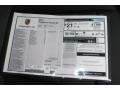 2013 Porsche Panamera V6 Window Sticker