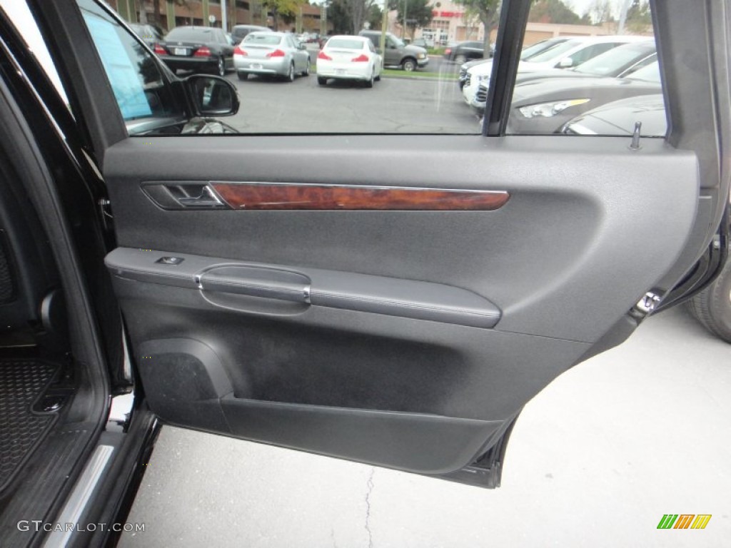 2010 Mercedes-Benz R 350 BlueTEC 4Matic Black Door Panel Photo #77122425