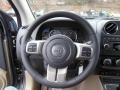 2013 Jeep Compass Dark Slate Gray/Light Pebble Interior Steering Wheel Photo