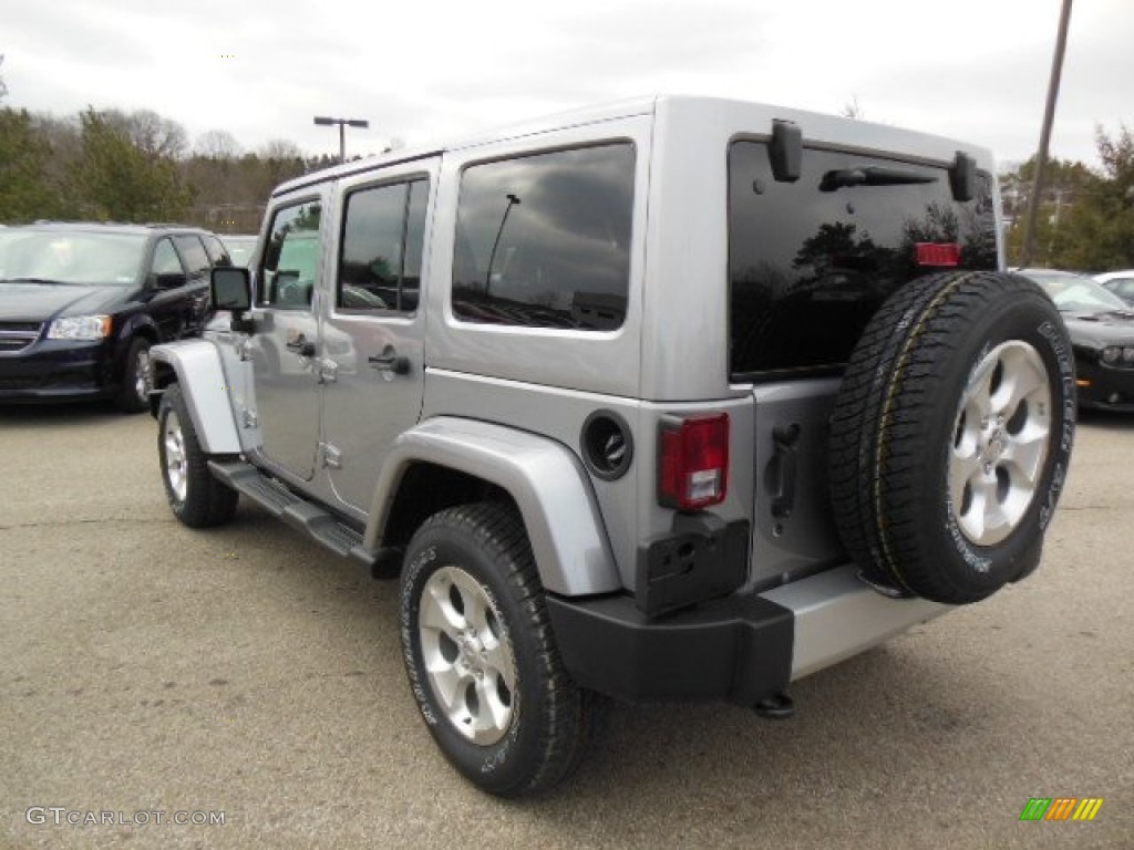 2013 Wrangler Unlimited Sahara 4x4 - Billet Silver Metallic / Black photo #8