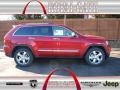 2013 Deep Cherry Red Crystal Pearl Jeep Grand Cherokee Overland 4x4  photo #1