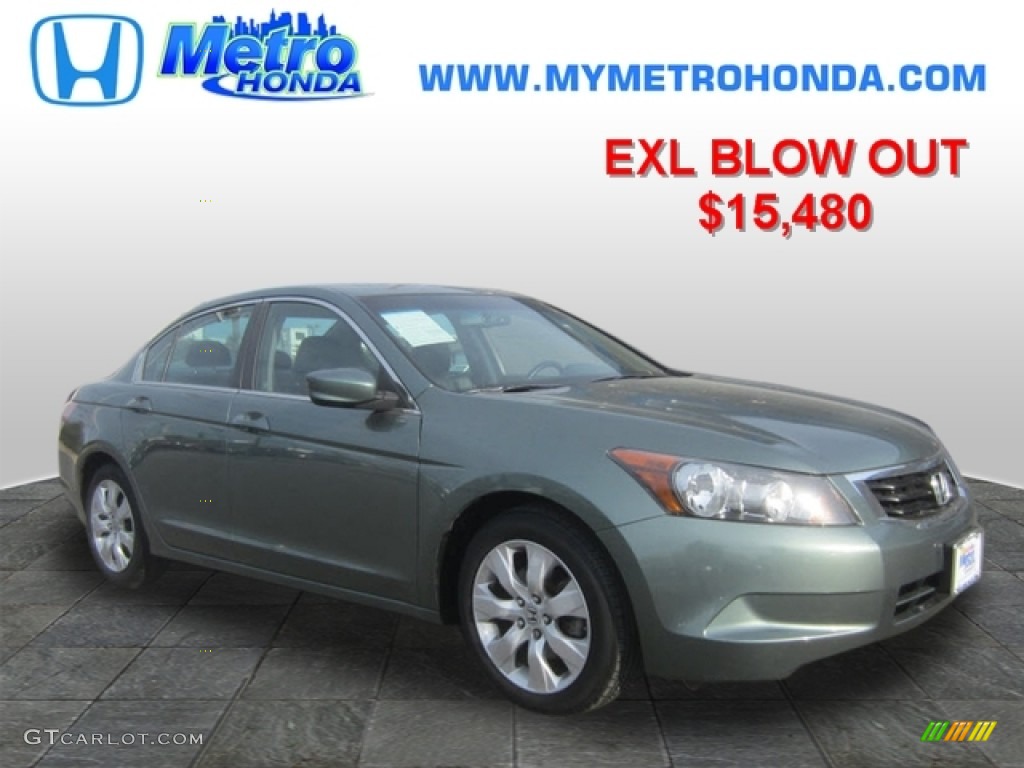 2010 Accord EX-L Sedan - Mystic Green Metallic / Black photo #1