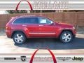2013 Deep Cherry Red Crystal Pearl Jeep Grand Cherokee Overland 4x4  photo #1