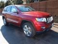 Deep Cherry Red Crystal Pearl 2013 Jeep Grand Cherokee Overland 4x4 Exterior