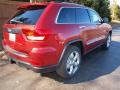 2013 Deep Cherry Red Crystal Pearl Jeep Grand Cherokee Overland 4x4  photo #3