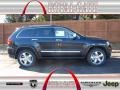 2013 Brilliant Black Crystal Pearl Jeep Grand Cherokee Overland 4x4  photo #1