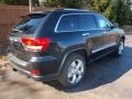 2013 Brilliant Black Crystal Pearl Jeep Grand Cherokee Overland 4x4  photo #3