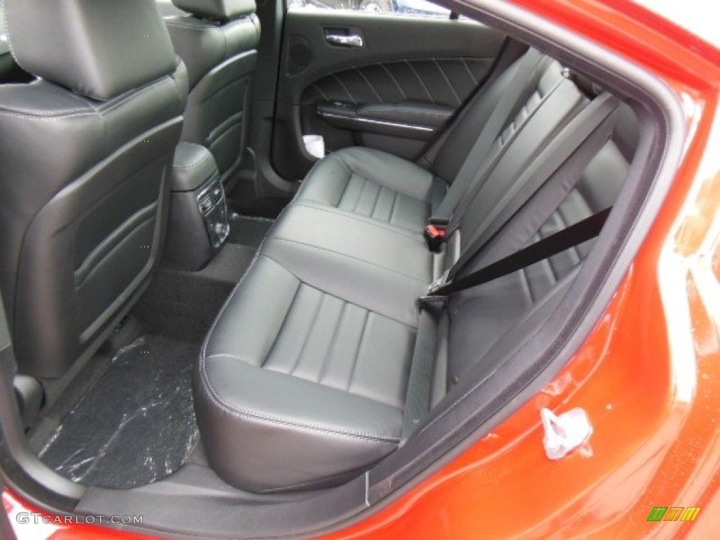 Black Interior 2013 Dodge Charger R/T Plus AWD Photo #77125170