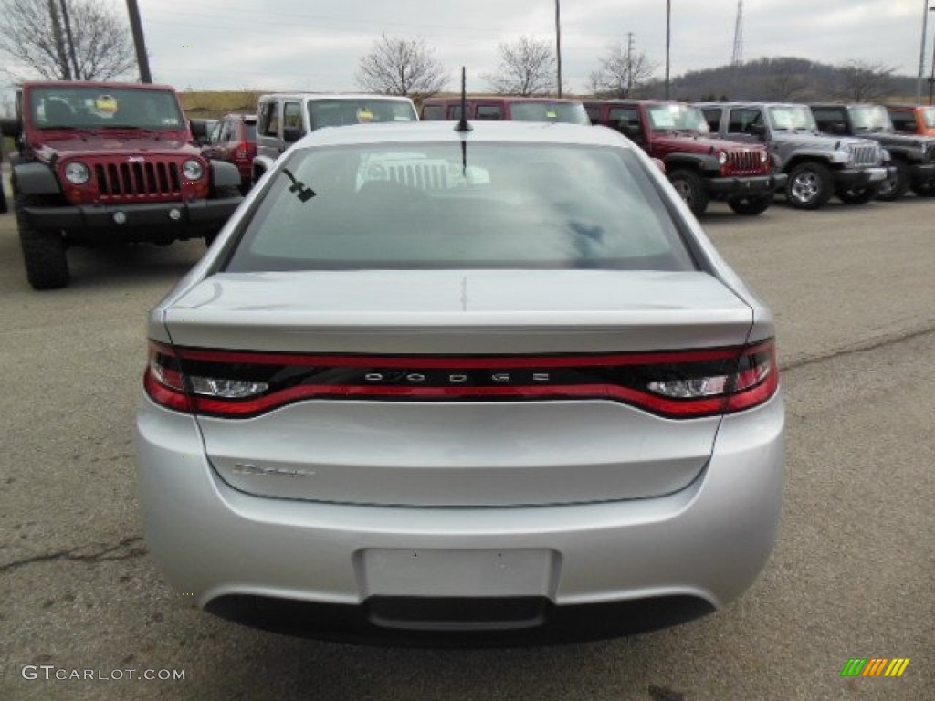 2013 Dart SE - Bright Silver Metallic / Black photo #7