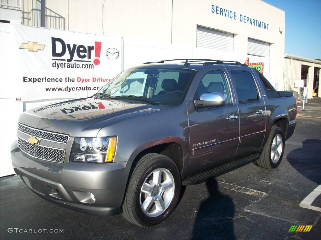 2009 Avalanche LTZ - Graystone Metallic / Ebony photo #1