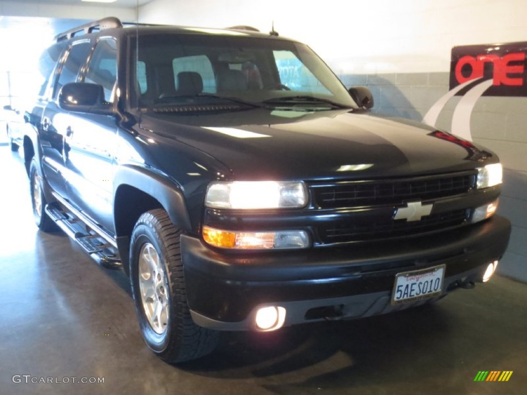 2003 Suburban 1500 Z71 4x4 - Black / Gray/Dark Charcoal photo #7