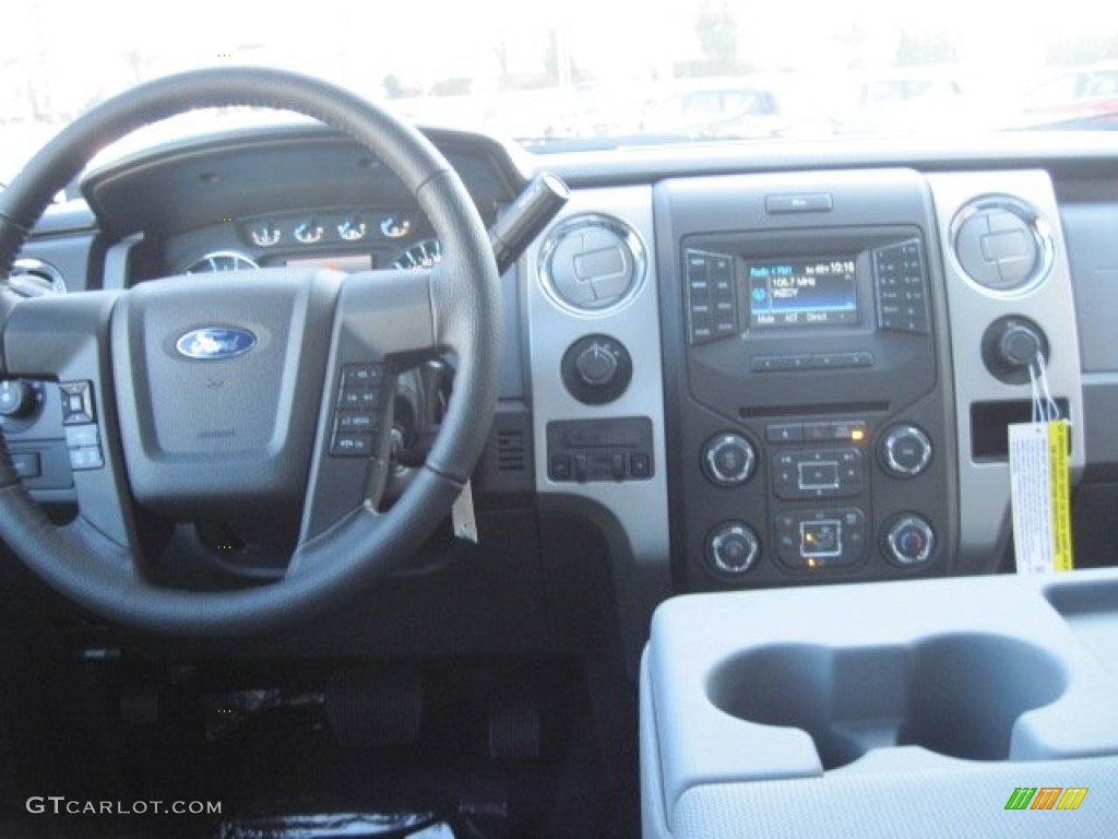 2013 Ford F150 XLT Regular Cab 4x4 Steel Gray Dashboard Photo #77127619