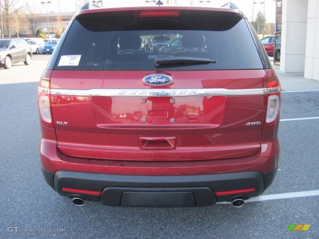 2013 Explorer XLT 4WD - Ruby Red Metallic / Charcoal Black photo #4