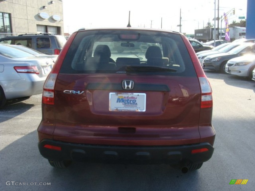 2009 CR-V LX 4WD - Tango Red Pearl / Gray photo #5