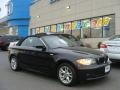 2008 Jet Black BMW 1 Series 128i Convertible  photo #2