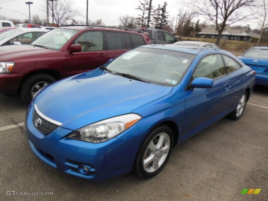 2007 Solara SLE V6 Coupe - Blue Streak Metallic / Dark Charcoal photo #3