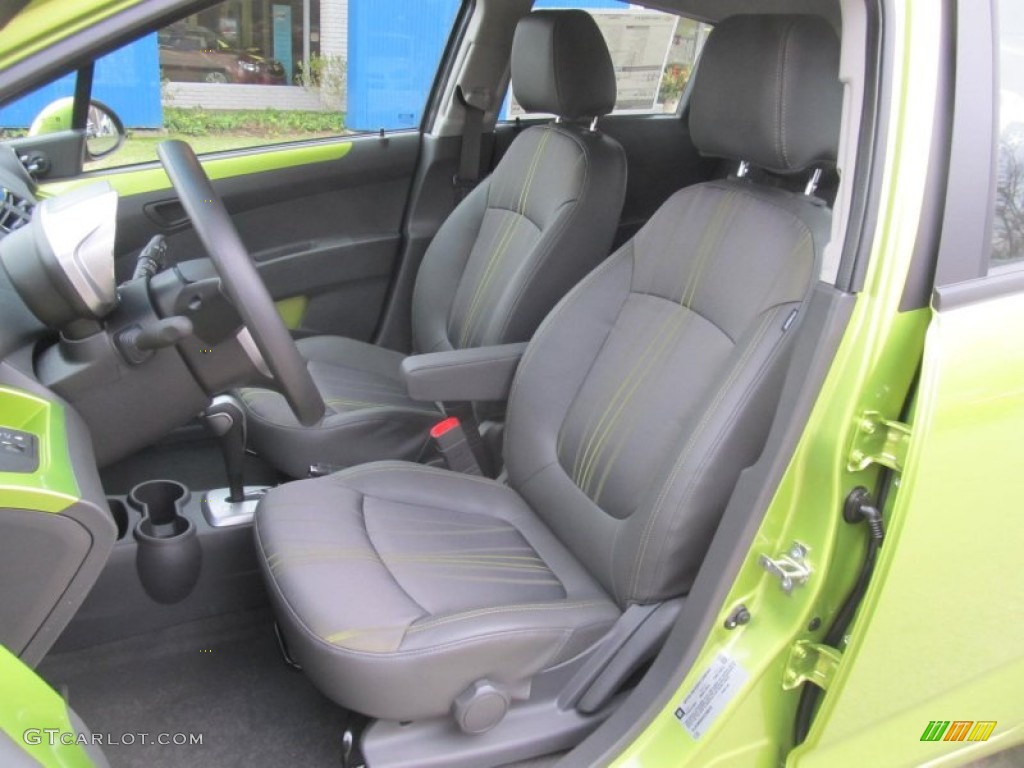 Green/Green Interior 2013 Chevrolet Spark LS Photo #77130089