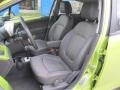 2013 Chevrolet Spark Green/Green Interior Front Seat Photo