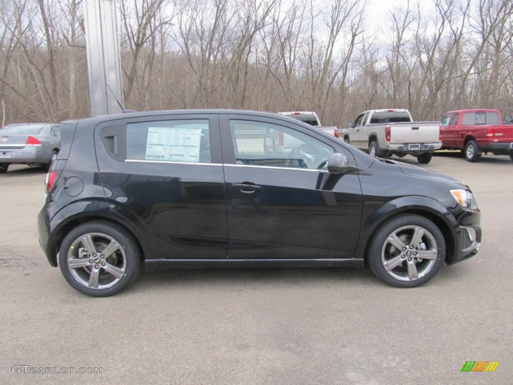 Black Granite Metallic 2013 Chevrolet Sonic RS Hatch Exterior Photo #77130848