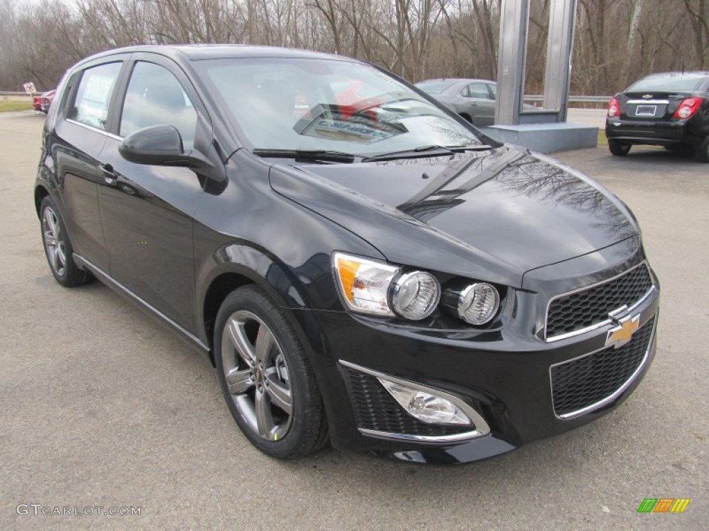 Black Granite Metallic 2013 Chevrolet Sonic RS Hatch Exterior Photo #77130863