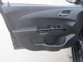 RS Jet Black Leather/Microfiber 2013 Chevrolet Sonic RS Hatch Door Panel