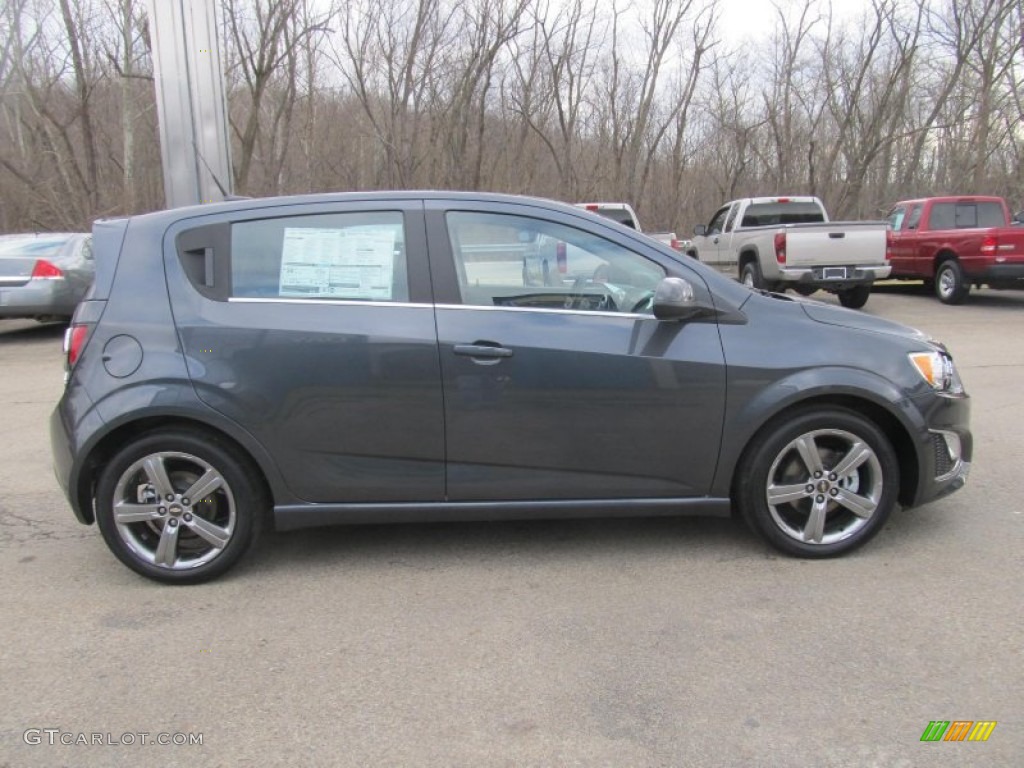 Cyber Gray Metallic 2013 Chevrolet Sonic RS Hatch Exterior Photo #77131196