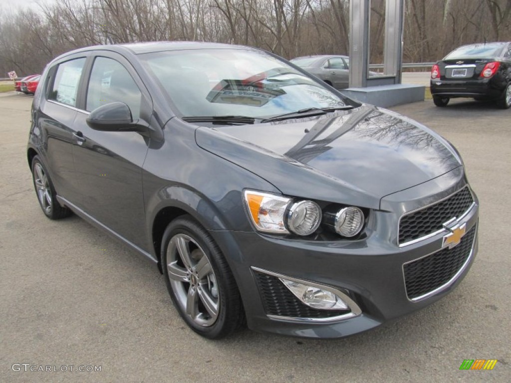 Cyber Gray Metallic 2013 Chevrolet Sonic RS Hatch Exterior Photo #77131211